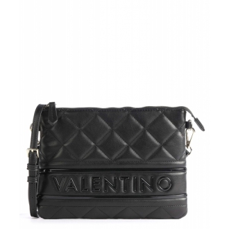 VALENTINO bags prošívaná crossbody kabelka přes rameno černá