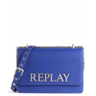Replay crossbody kabelka na řetízku modrá