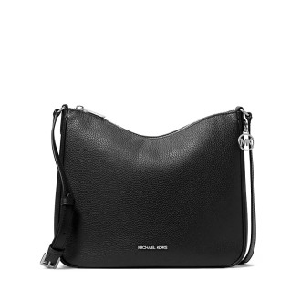 Michael Kors Nayla messenger kožená kabelka čierna